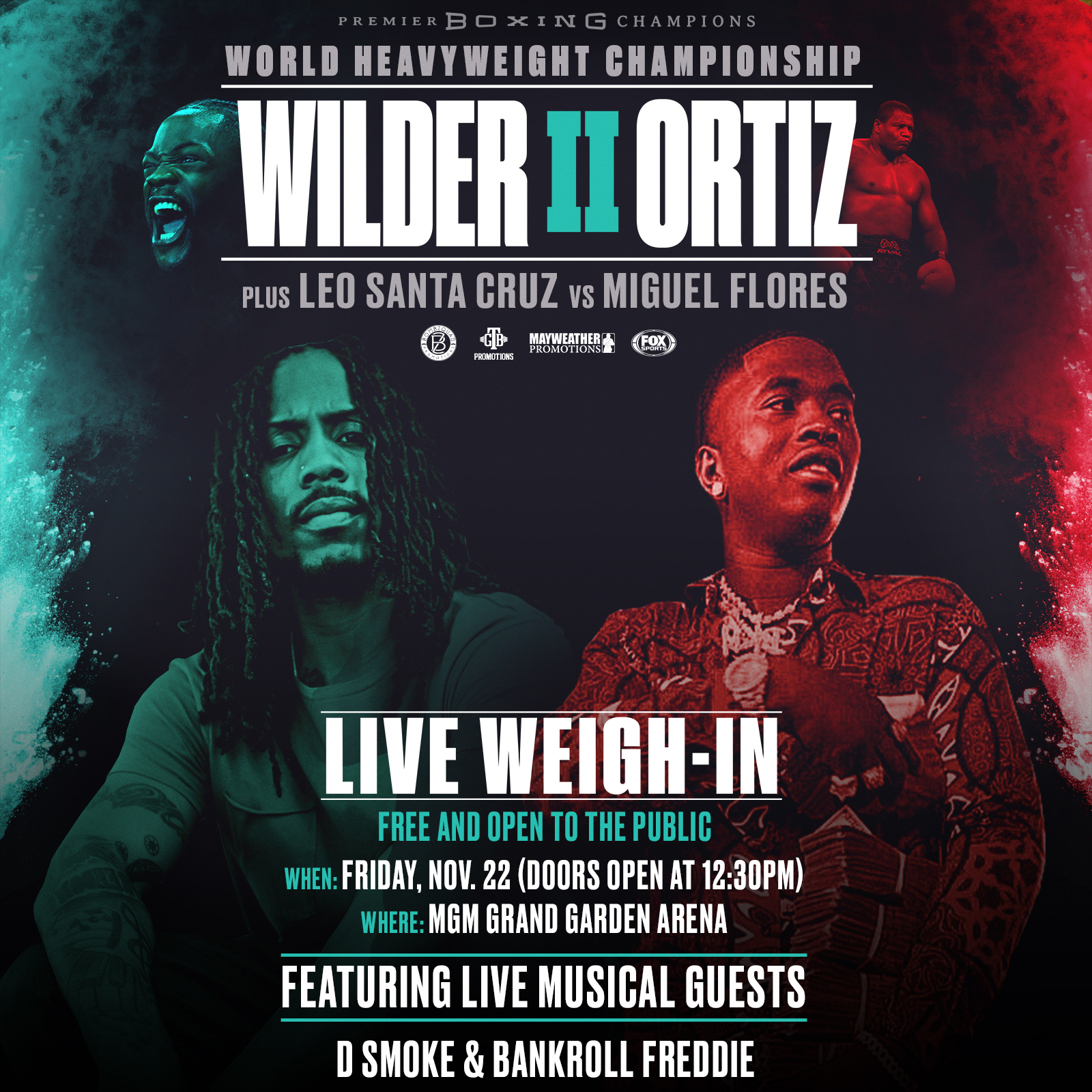 #WilderOrtiz2 Official Weigh-In Featuring Guest Performers!